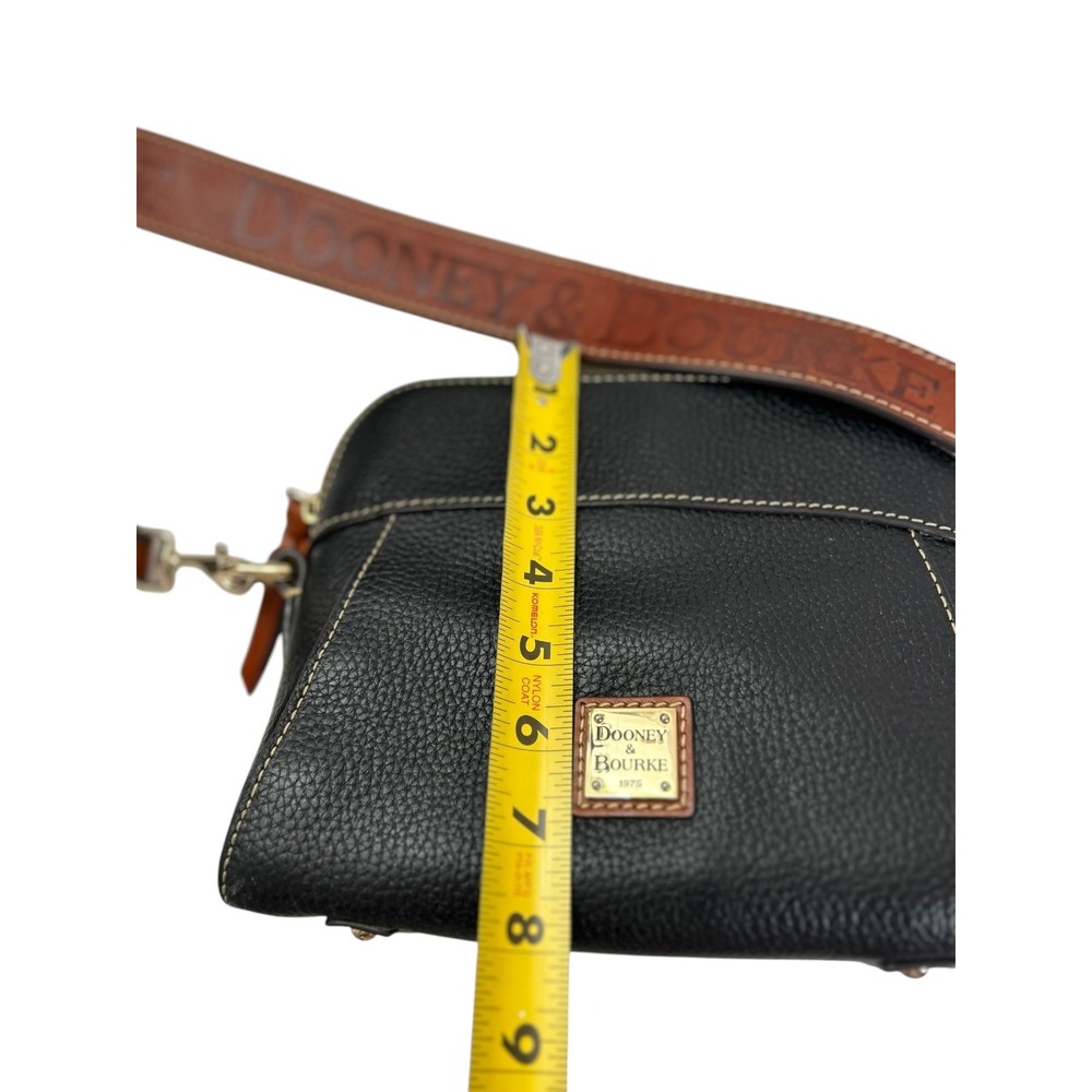 Dooney & Bourke Black Pebble Grain Cameron Crossbody w/ Guitar Strap - Picture 15 of 15